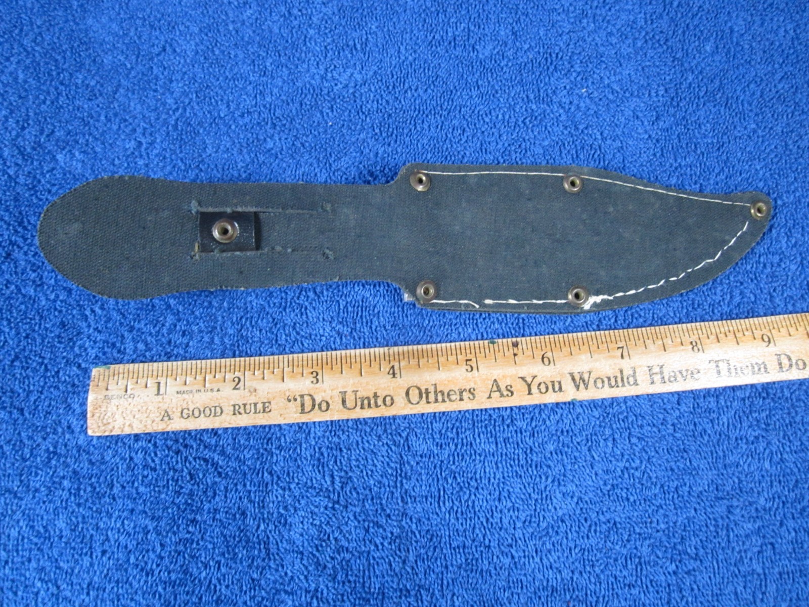 Greek Dagger Replica 8.5 Inch Knife Leather Sheath 1980s Greece Stainless