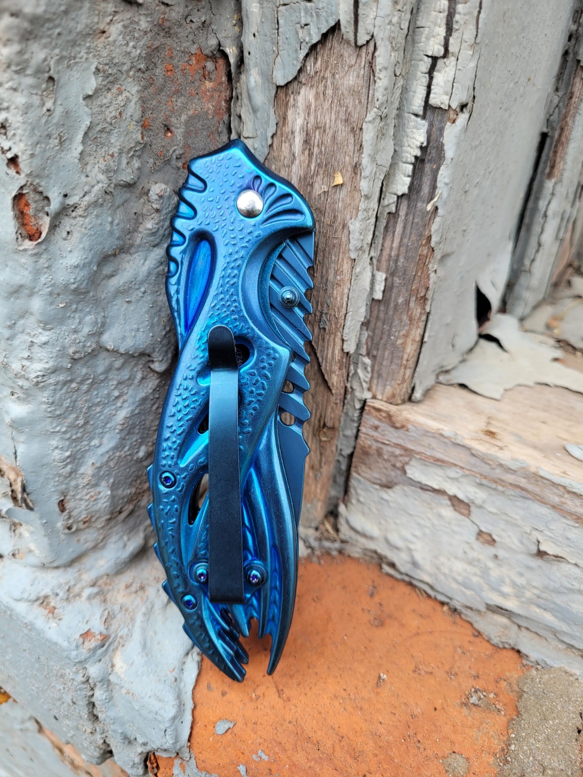 Unique Jose Negron Design Pocket Knife HawkBill Blade Manual Folder EDC 5.8oz.