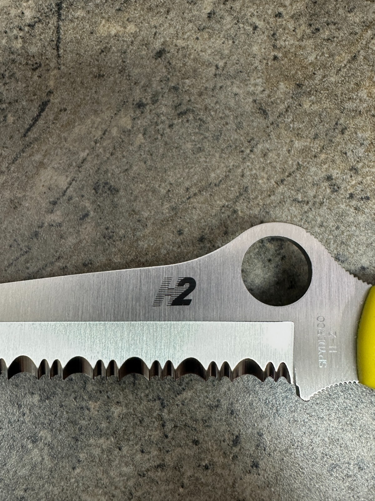 Spyderco Atlantic Salt Knife Lightweight Yellow Handle C89SYL SpyderEdge