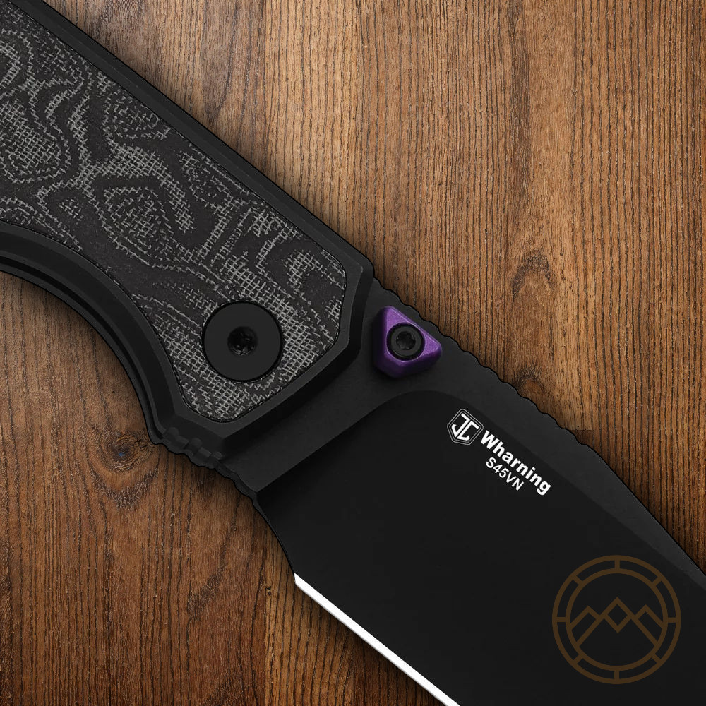 Kizer Cutlery Folding Knife 3.38″ S45VN Steel Blade Aluminum/Micarta Handle
