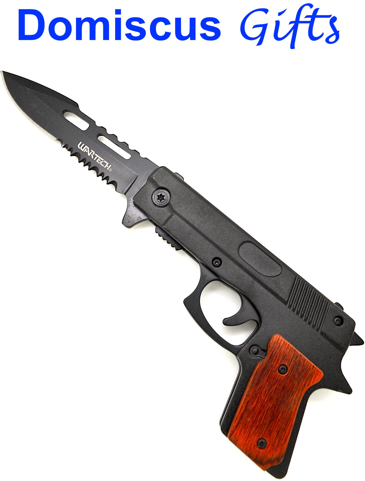 8 3/4″ NEW! 1911 Pistol GUN 9MM Tactical Glock-Type POCKET KNIFE Folding Knives