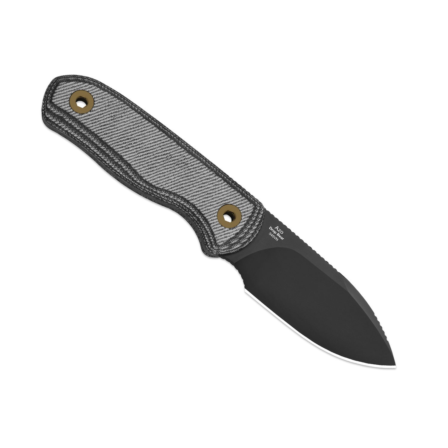 Kizer Drop Bear Fix Drop Point Fixed Knife S45VN Blade Micarta Handle + Sheath