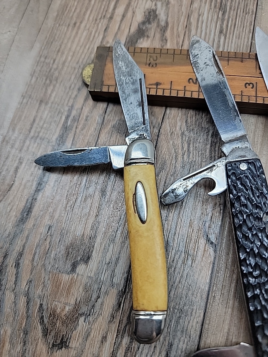 VIntage Pocket Knife Lot Imperial Ireland Multi-tool USA Don’t Tread On Me China