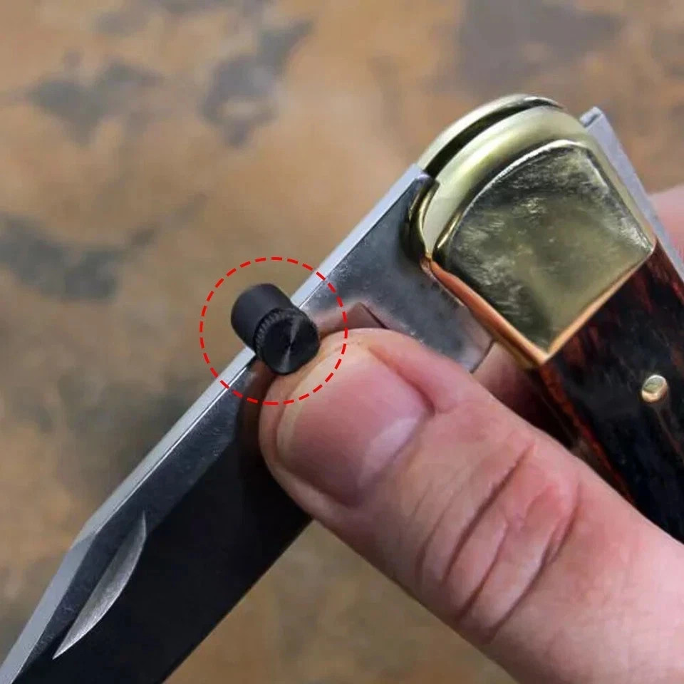 Practical Thumb Stud 416 Stainless Steel Push Knife Blade Clamp 3mm For Buck 110