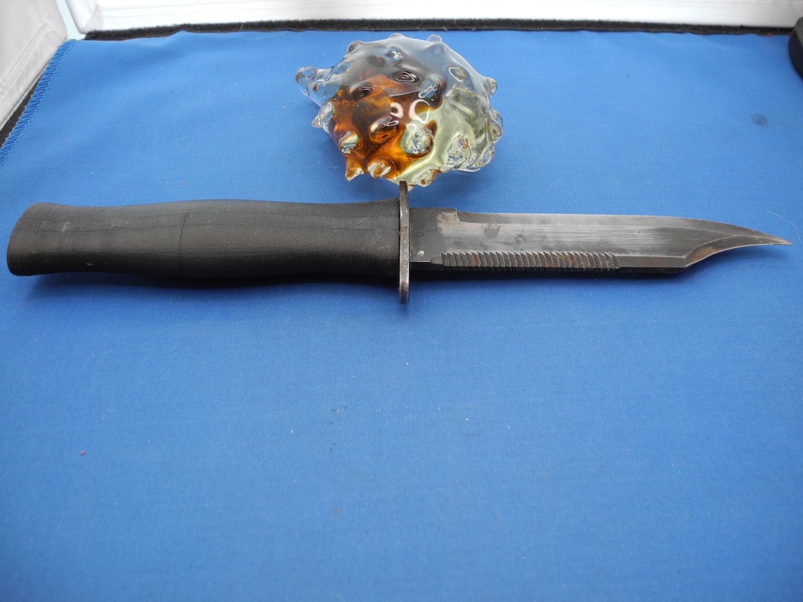 UNITED STATES NAVY MK 3 MOD 0 DIVERS KNIFE, DIVING KNIFE WITH SHEATH 2V376