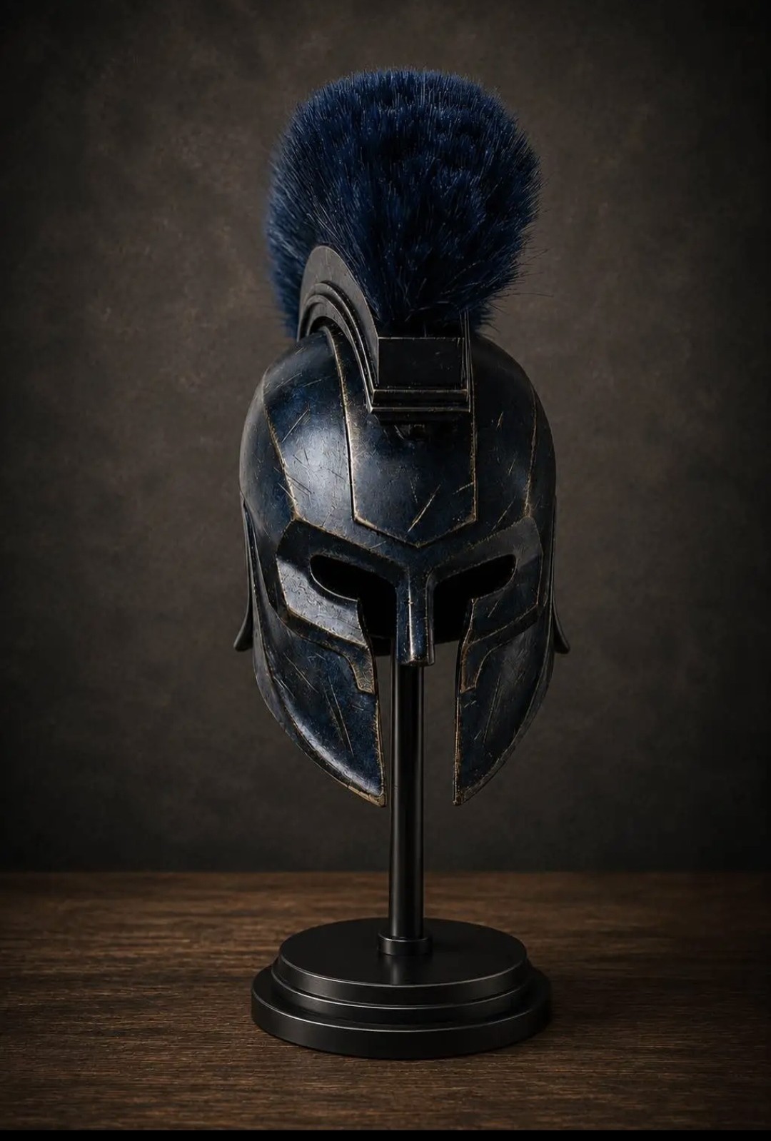 Agamemnon Helmet with Crest – Greek Warrior Replica Armor