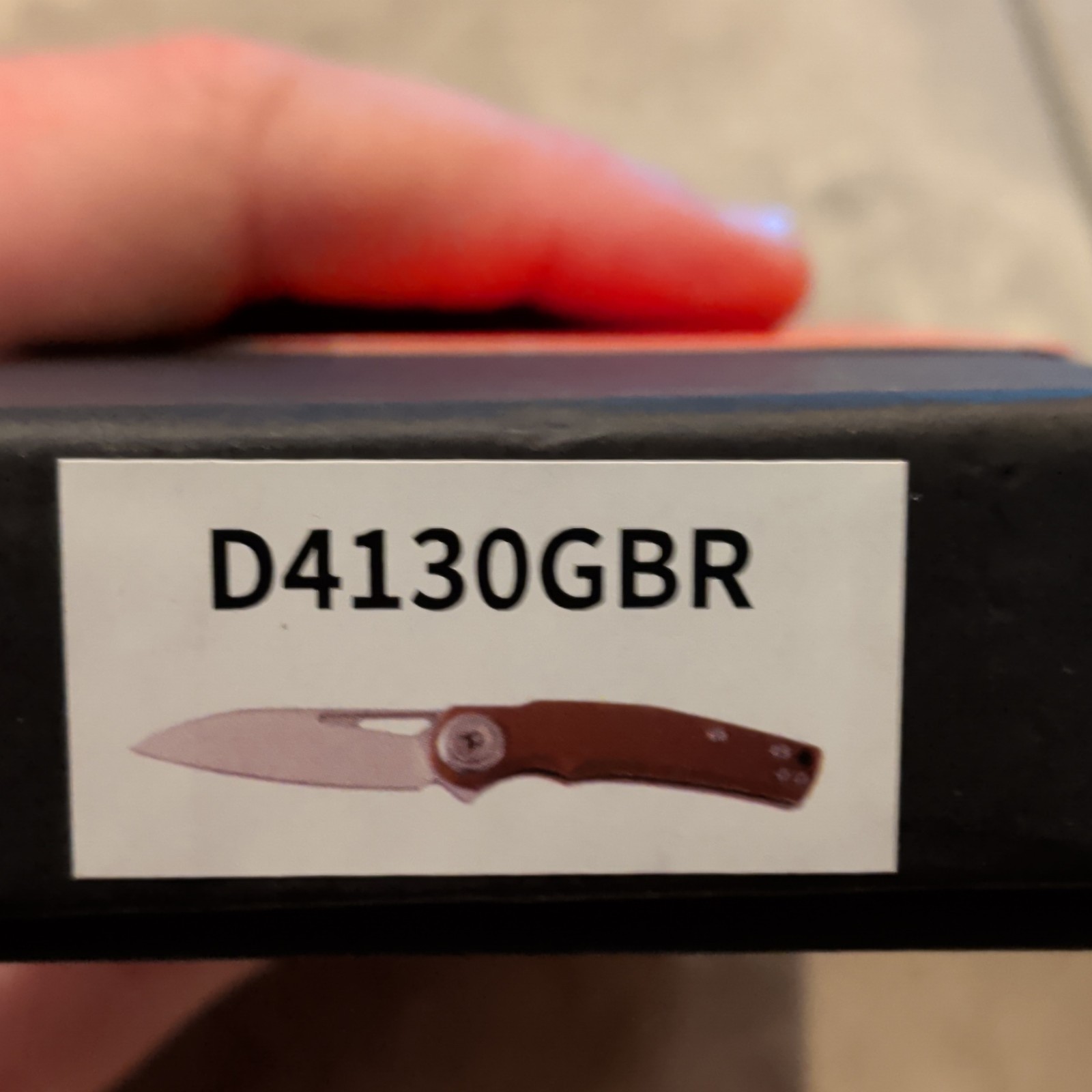 Dream Tech Pocketknife D4130GBR Plain Edge Brown G10 Frame Lock