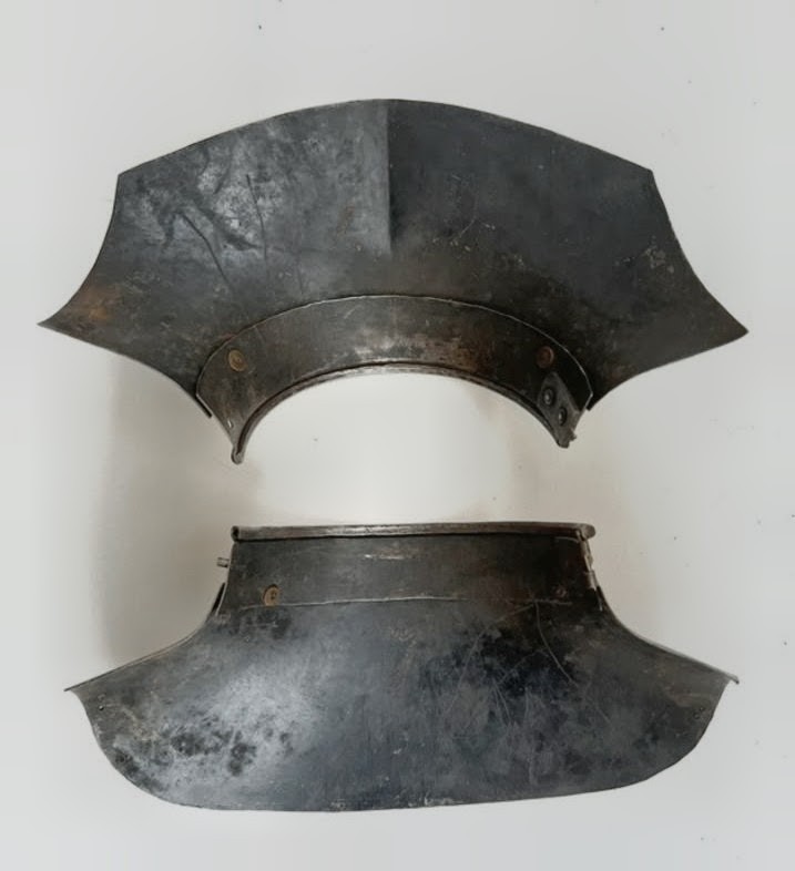 antique Close Helmet Armor Armour Complete Gorget XVI XVII Century