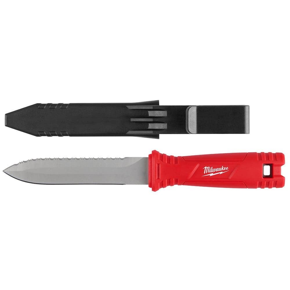 Milwaukee Duct Knife with 5.5 in. Blade and Sheath
