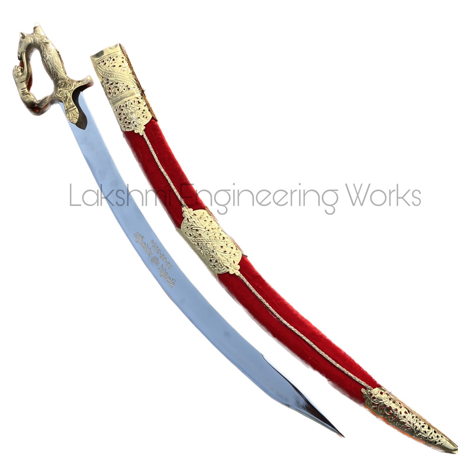 RED TEGA- INDIAN WEDDING TALWAAR, GROOM SWORD, UNIQUE COLLECTION