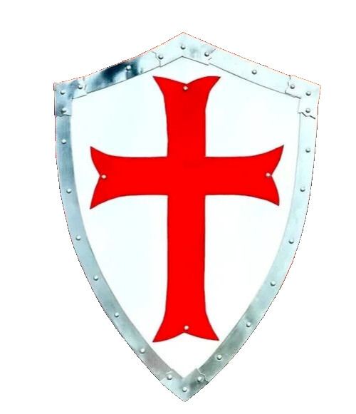 Medieval Knight Cross Battle Armour shield Templar COSPLAY Larp shield