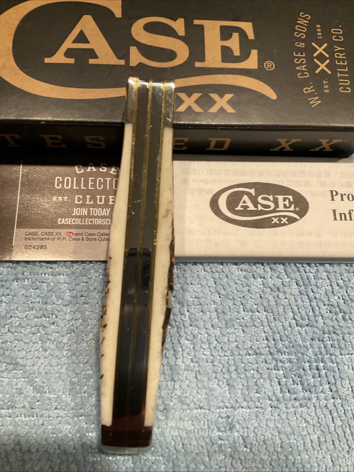 Case XX 6.5207W SS Mini Trapper 2 Blade Bone Stag Wharncliffe 2024 NIB