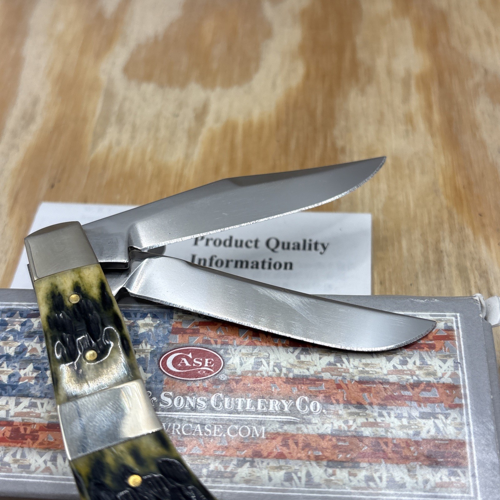 Case XX 2020 TB62110 Tony Bose Green Bone Cigar Band Saddlehorn Knife NIB