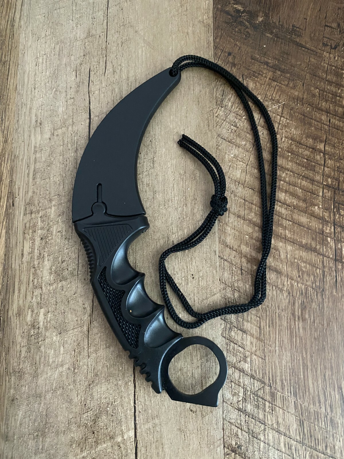 TACTICAL COMBAT KARAMBIT NECK KNIFE Survival Hunting BOWIE Fixed Blade w/ SHEATH