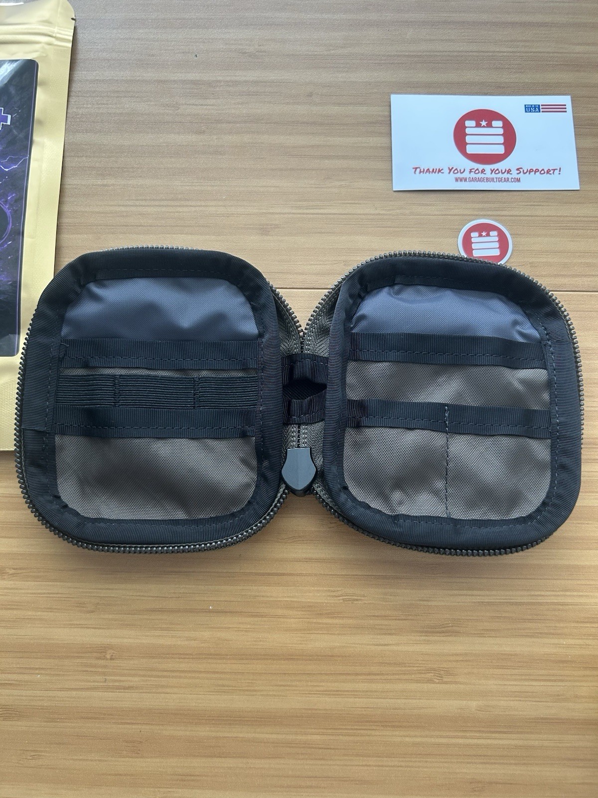 Garage Built Gear GBG Mighty Pouch + Earth Brown / Black