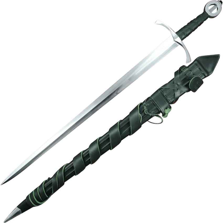 Handmade Oath Seeker Irish Sword with Scabbard and Belt
