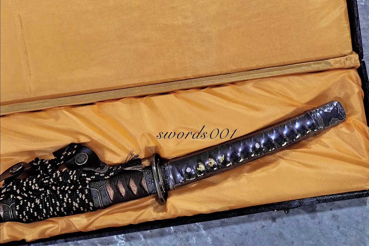 41» Handmade Japanese Authentic Tachi Sword T10 Steel Clay Tempered Katana