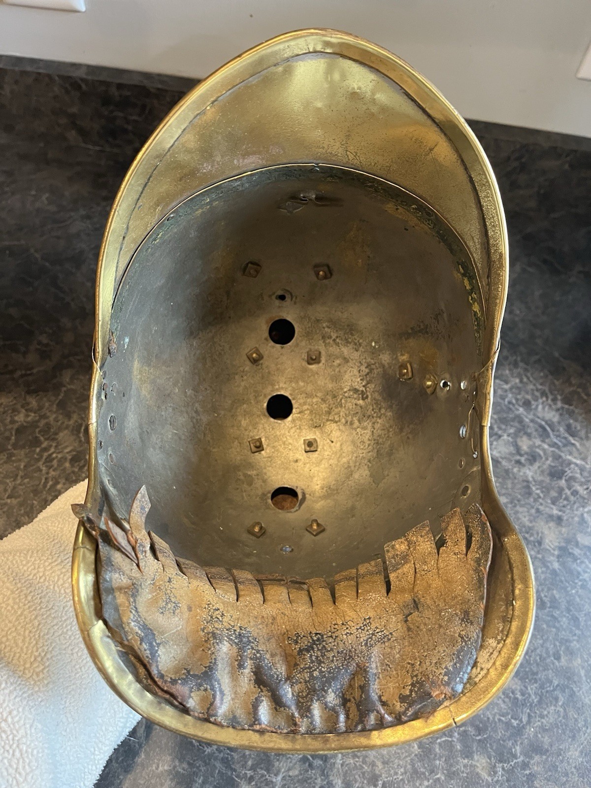 French Cuirassier Helmet Model 1874? Gendarmerie? 1825 Transformed Fire Brigade?