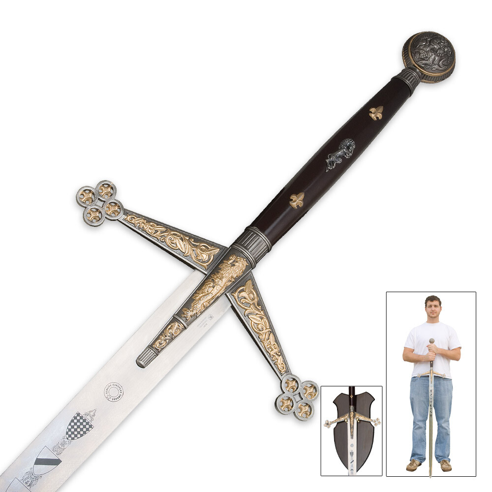 57″ Historical Royal Scottish Sword Broadsword Long Claymore Battle Medieval