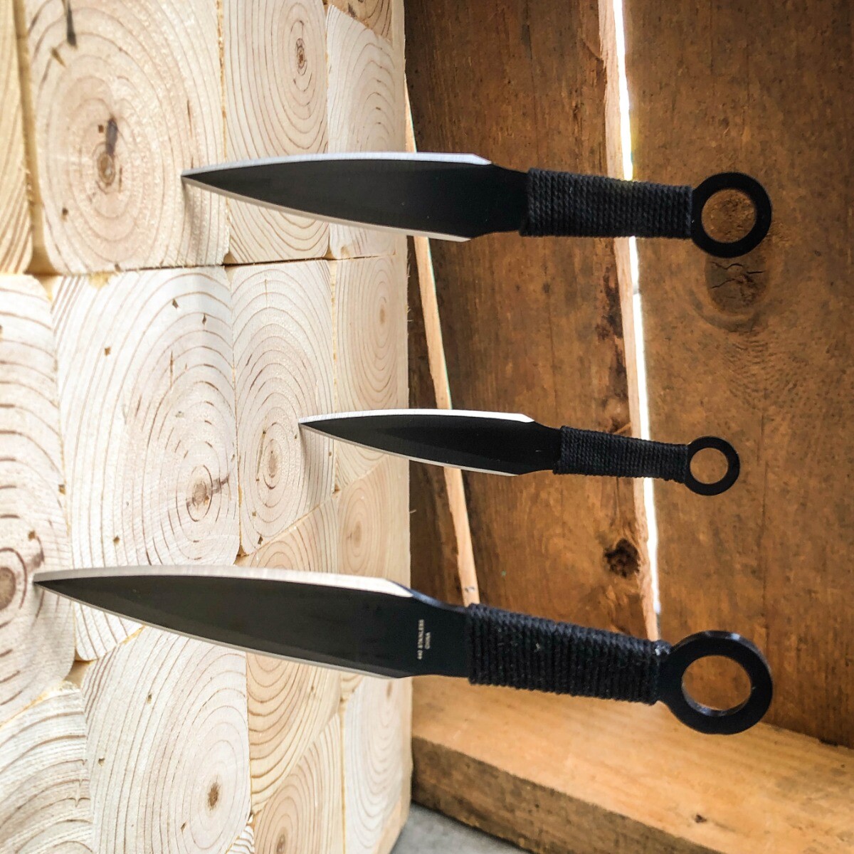 12 PC Ninja Hunting KNIVES Tactical Combat Ninjutsu Kunai Throwing Knife NEW Set