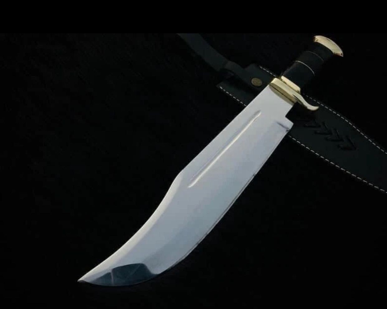 Custom Handmade Carbon Steel Blade Survival Bowie Knife – Hunting Knife Camping