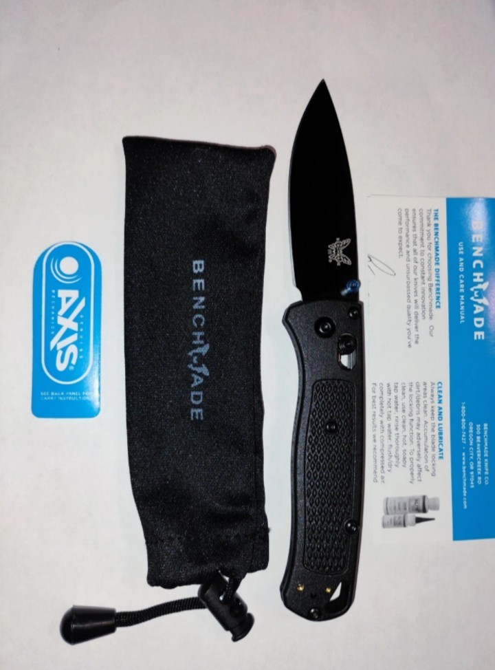 Benchmake Bugout 535 Black Handle S30V Black Blade ships from USA
