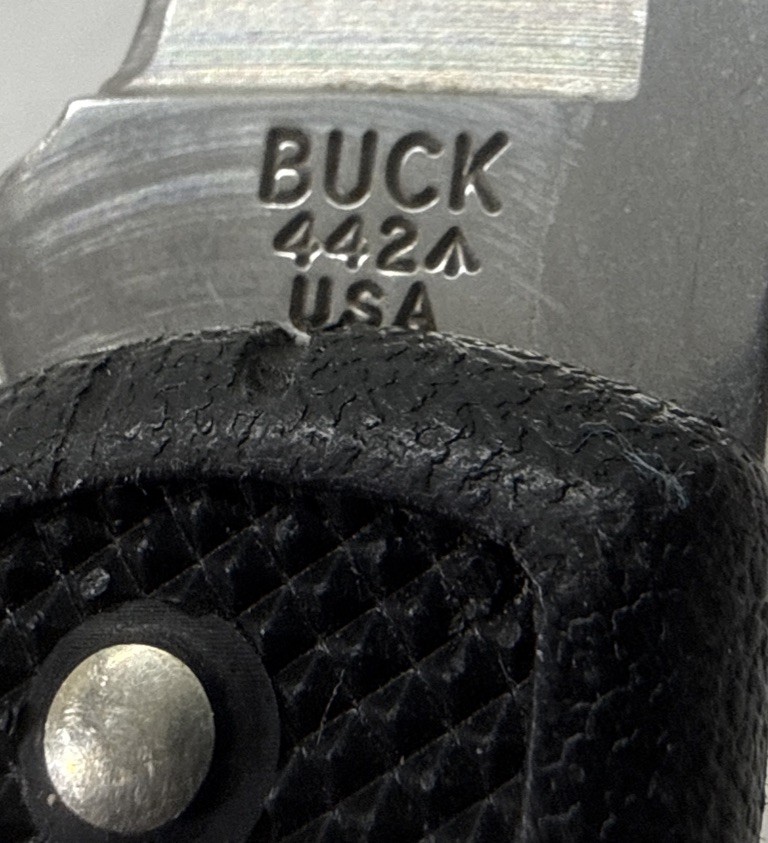 2.75″ Black BUCK Lockback Folding Knife, Model 442, Made in USA