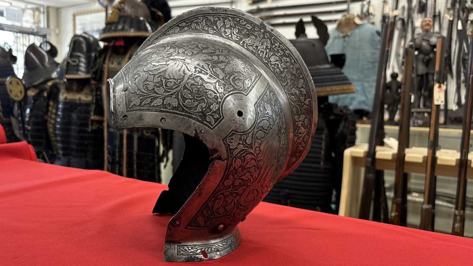 Very Fine Skull Of A Burgonet Helmet Possibly French Circa 1600