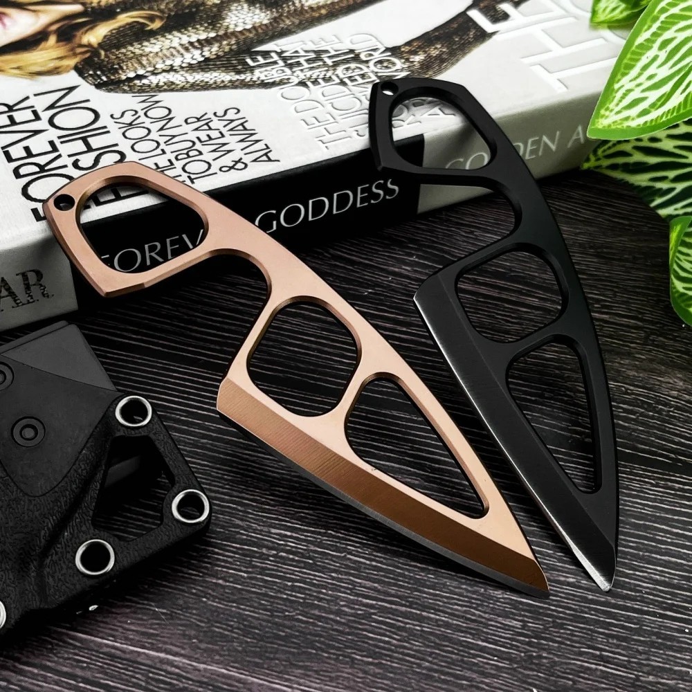 440C Steel Tactical Fixed Blade Knife EDC Pocket Knife + Sheath