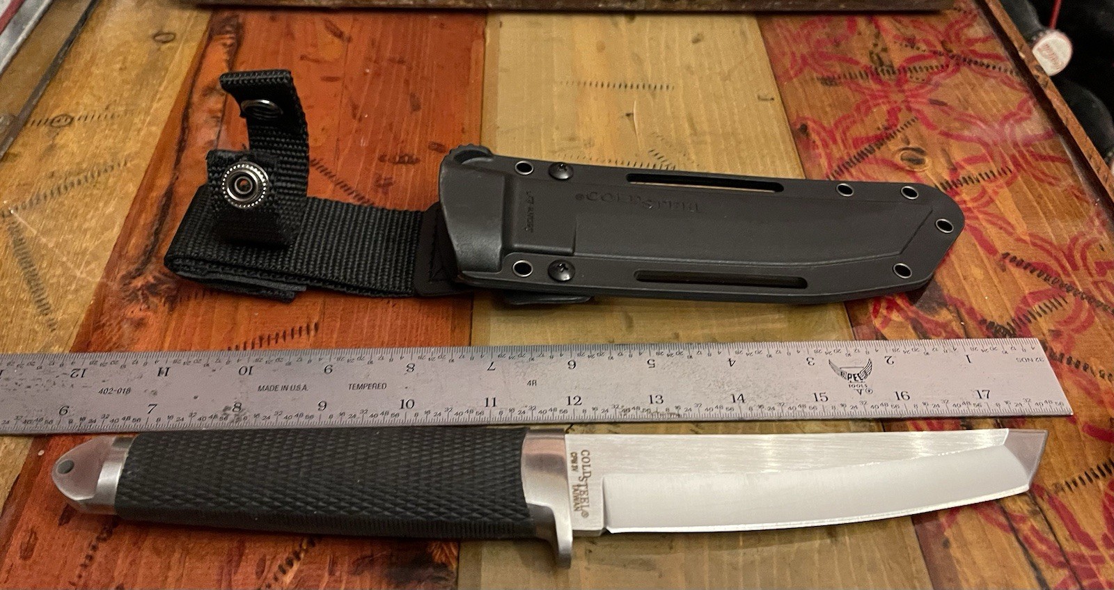 Cold Steel Master Tanto Fixed Knife 6″ CPM-3V Carbon Steel Blade Black Handle