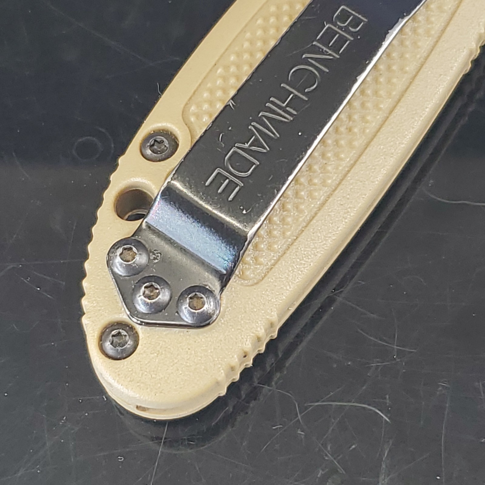 Benchmade 557 154CM Mini Griptilian Tanto Mel Pardue Folding Knife RARE Coyote