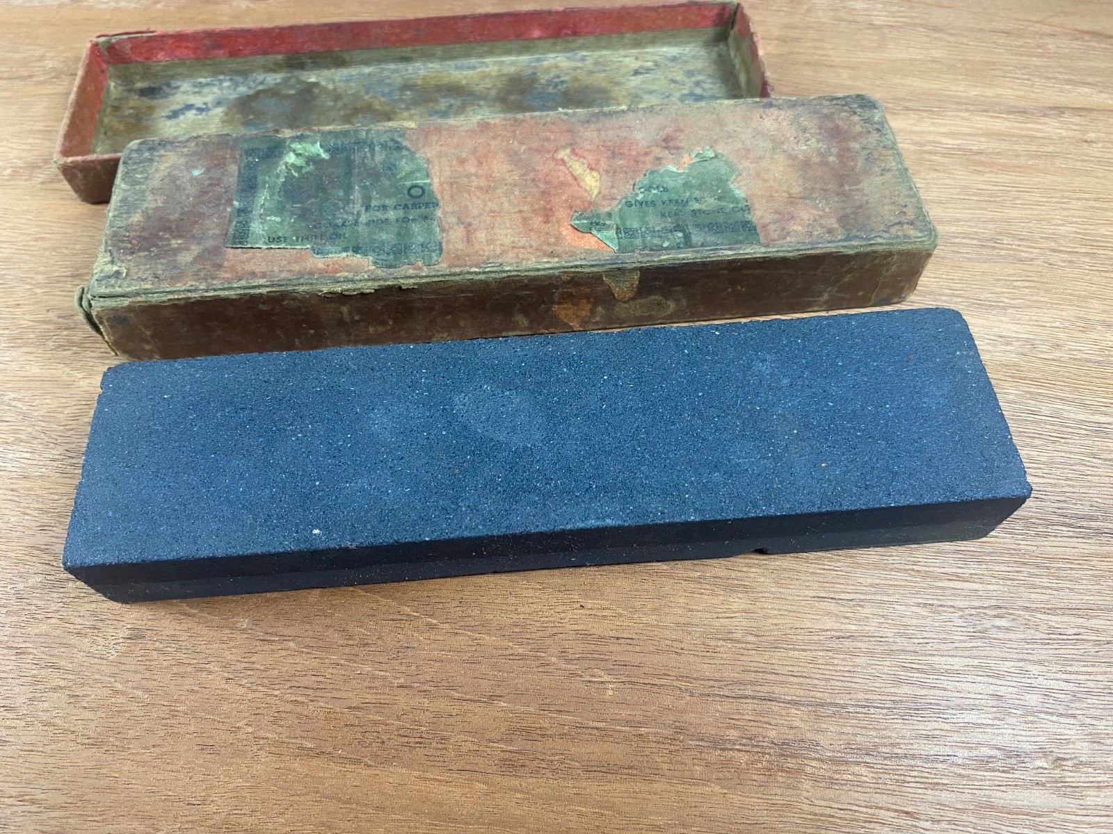 Lot of 3 Sharpening Stones Oilstones Fine India Combination Old Tools