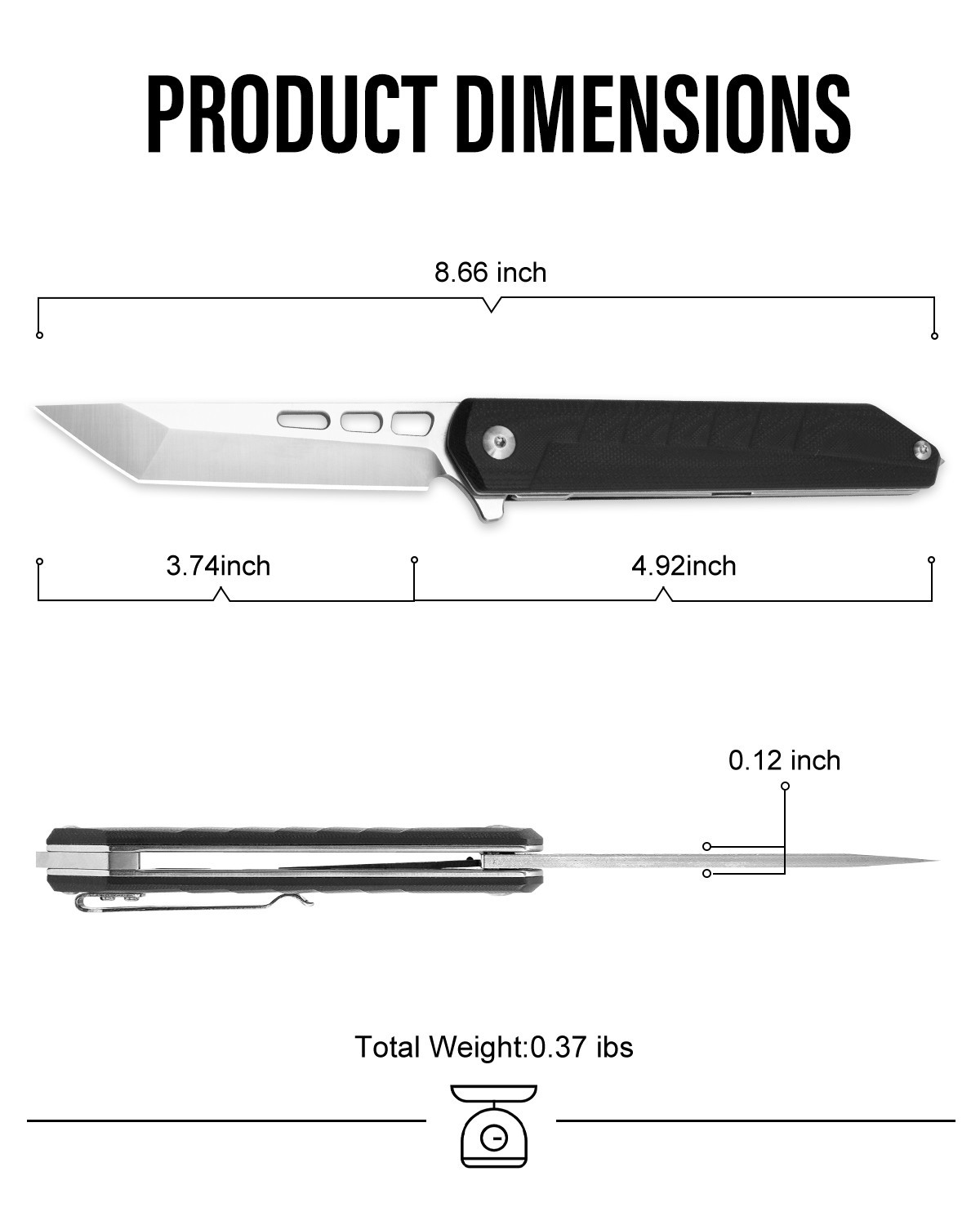 4.7″ Spring Assisted Folding Knife with Pocket Clip EDC Wood Handle Pocket Knife