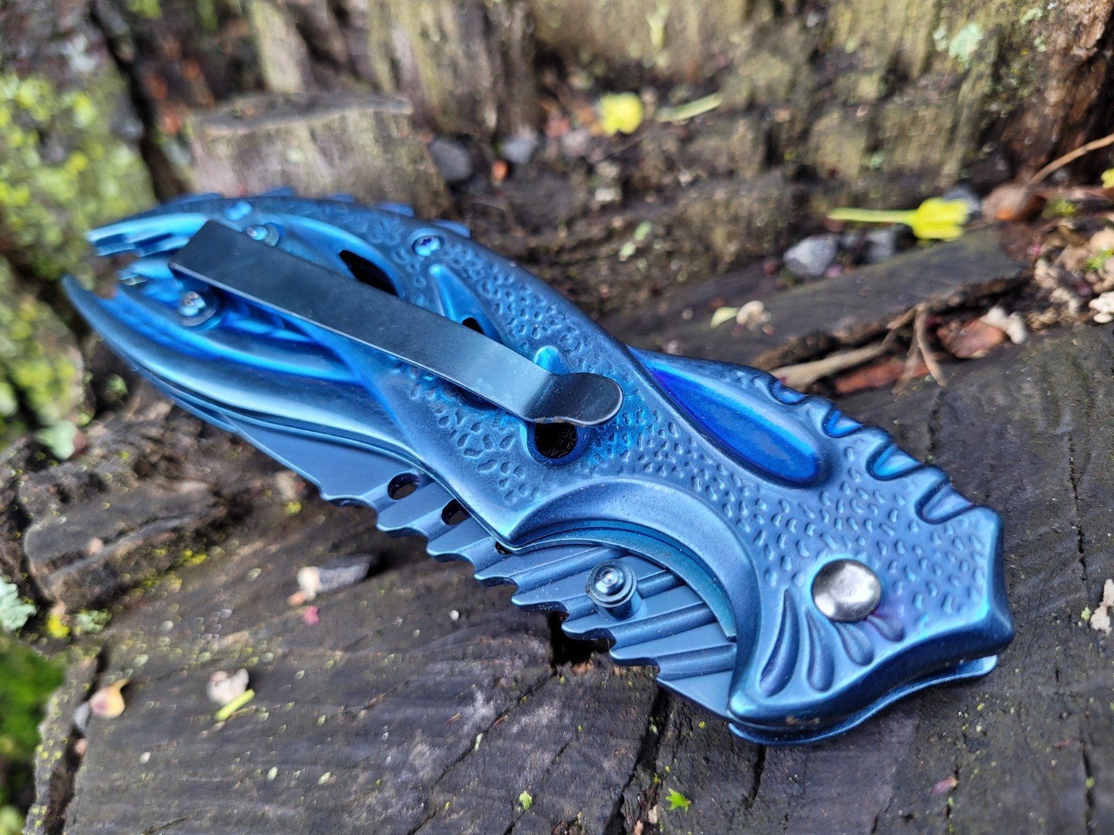 Unique Jose Negron Design Pocket Knife HawkBill Blade Manual Folder EDC 5.8oz.