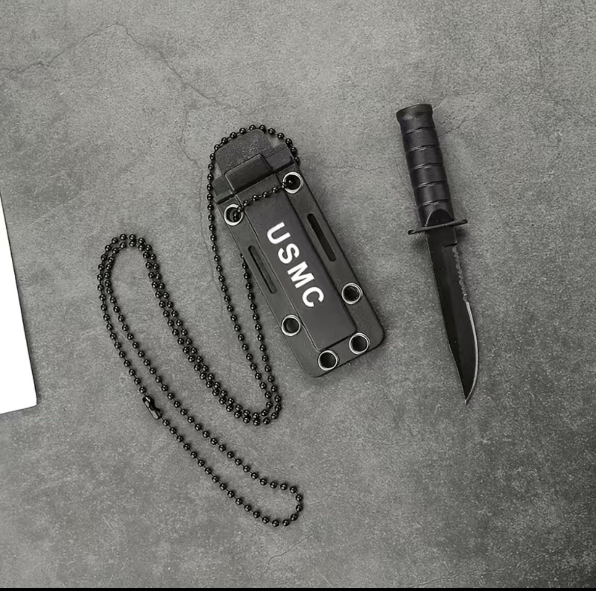 USMC Mini Fighting Knife with Sheath – Elegant EVERY DAY CARRY