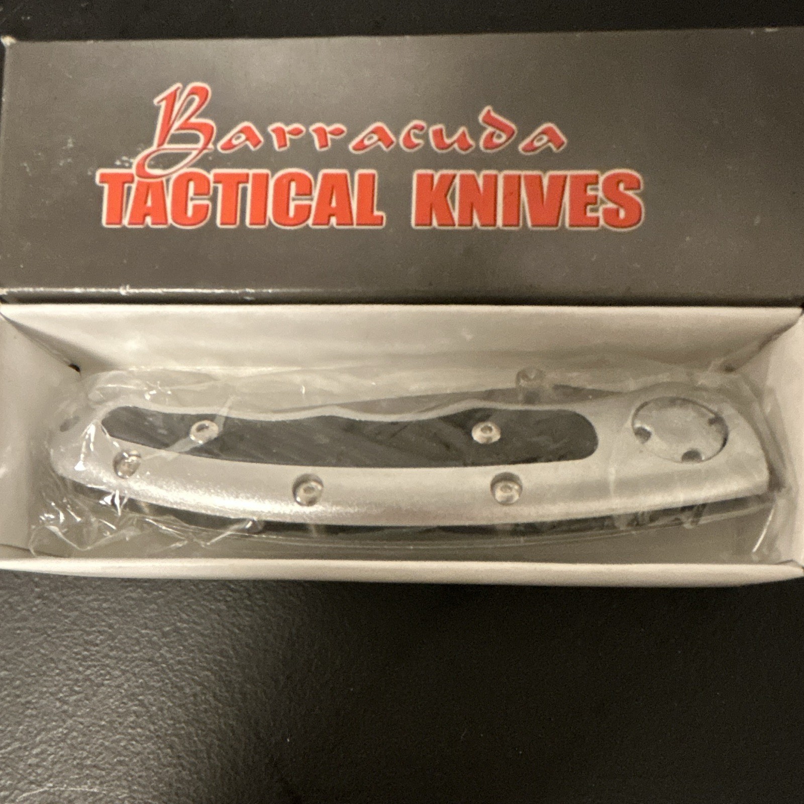 Barracuda TA432 Manual Folding Pocketknife Clip Point Liner Lock Silver/Black
