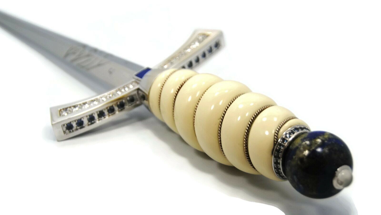 Jade Jagger Dagger 18K White Gold Diamond Pale Sapphires-SIlver Star Buyer only 
