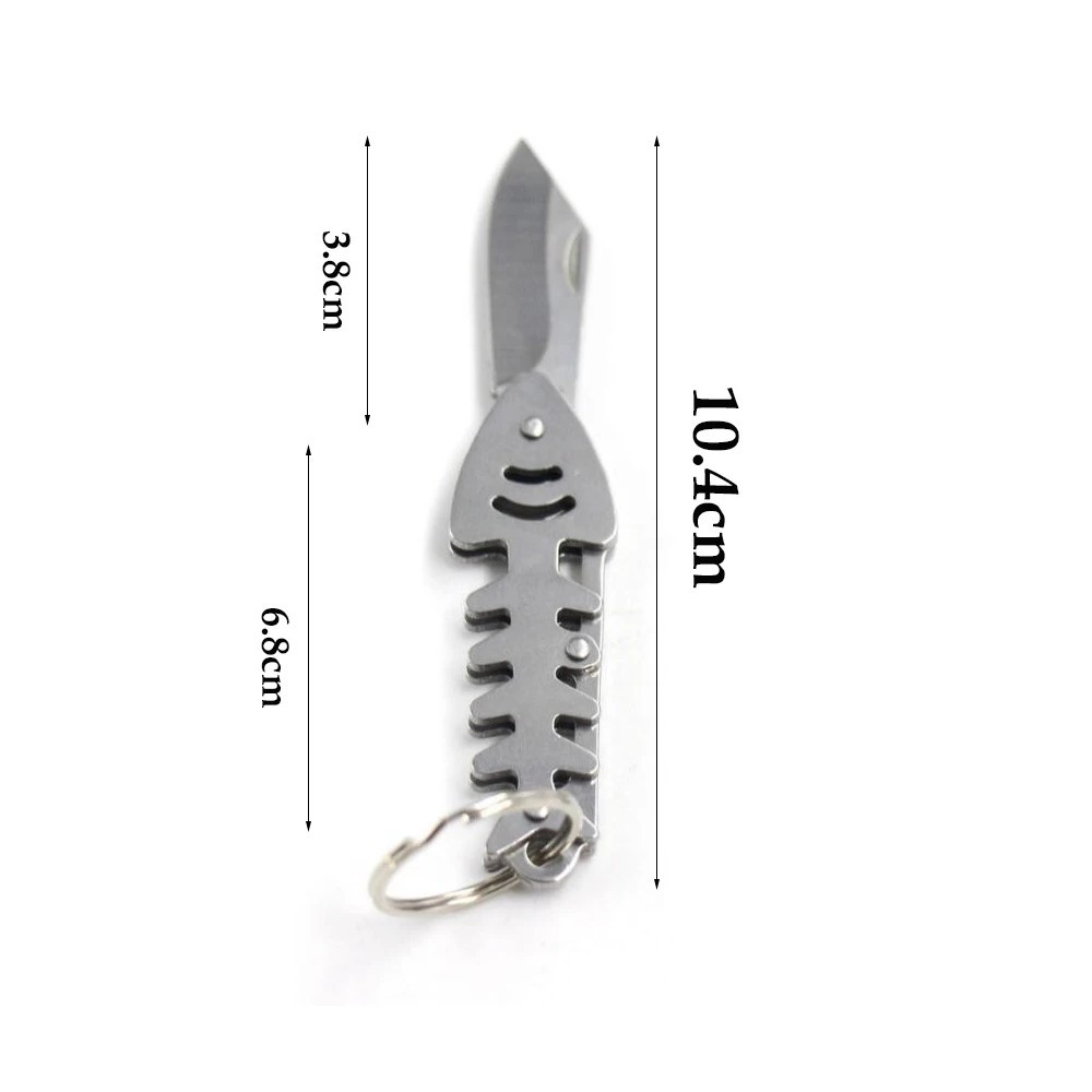Mini EDC Foldable Pocket Knife Keychain Survival Tool Bottle Opener |US SELLER