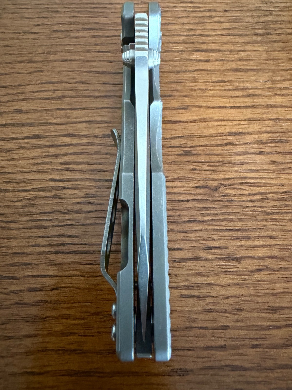 2025 Hinderer Knives Jurassic Slicer Hollow Ground Magnacut Full Ti Titanium