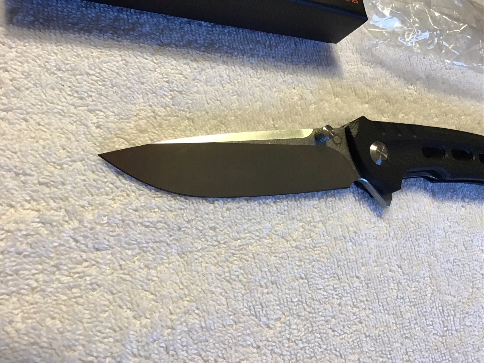 SIxLeaf SL-56 Pocket Knife Black G10 Handle 9Cr14MoV Plain Edge, U.S. Seller