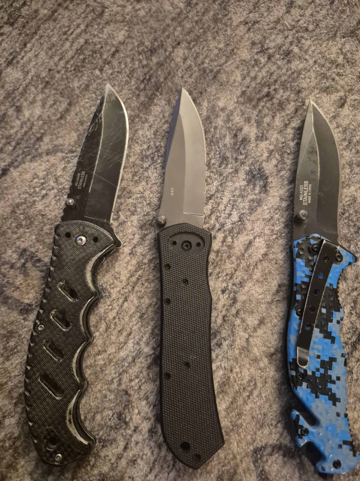 Assorted Pocket Knives Set of 7 Various Brands Stainless Steel