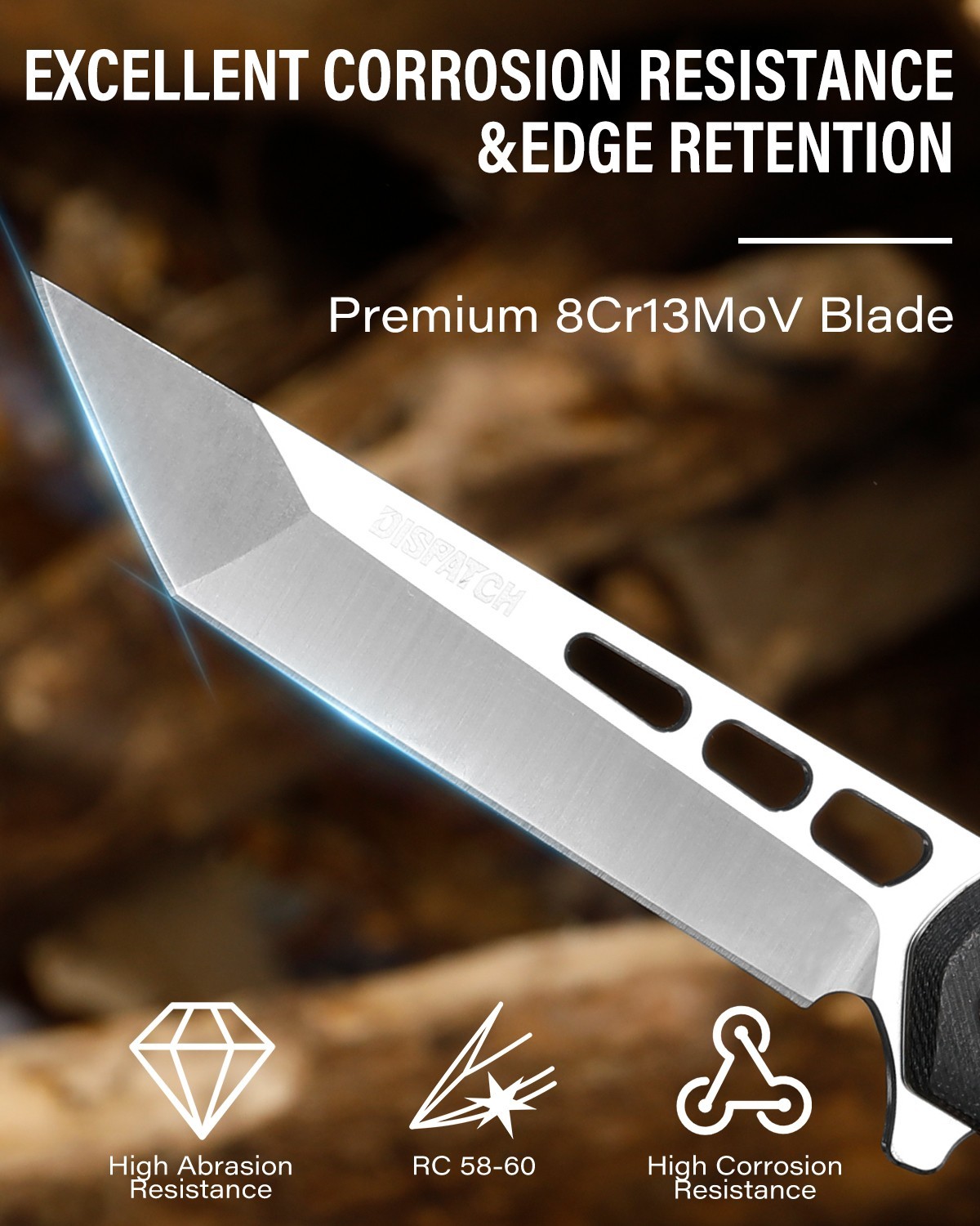 4.7″ Spring Assisted Folding Knife with Pocket Clip EDC Wood Handle Pocket Knife