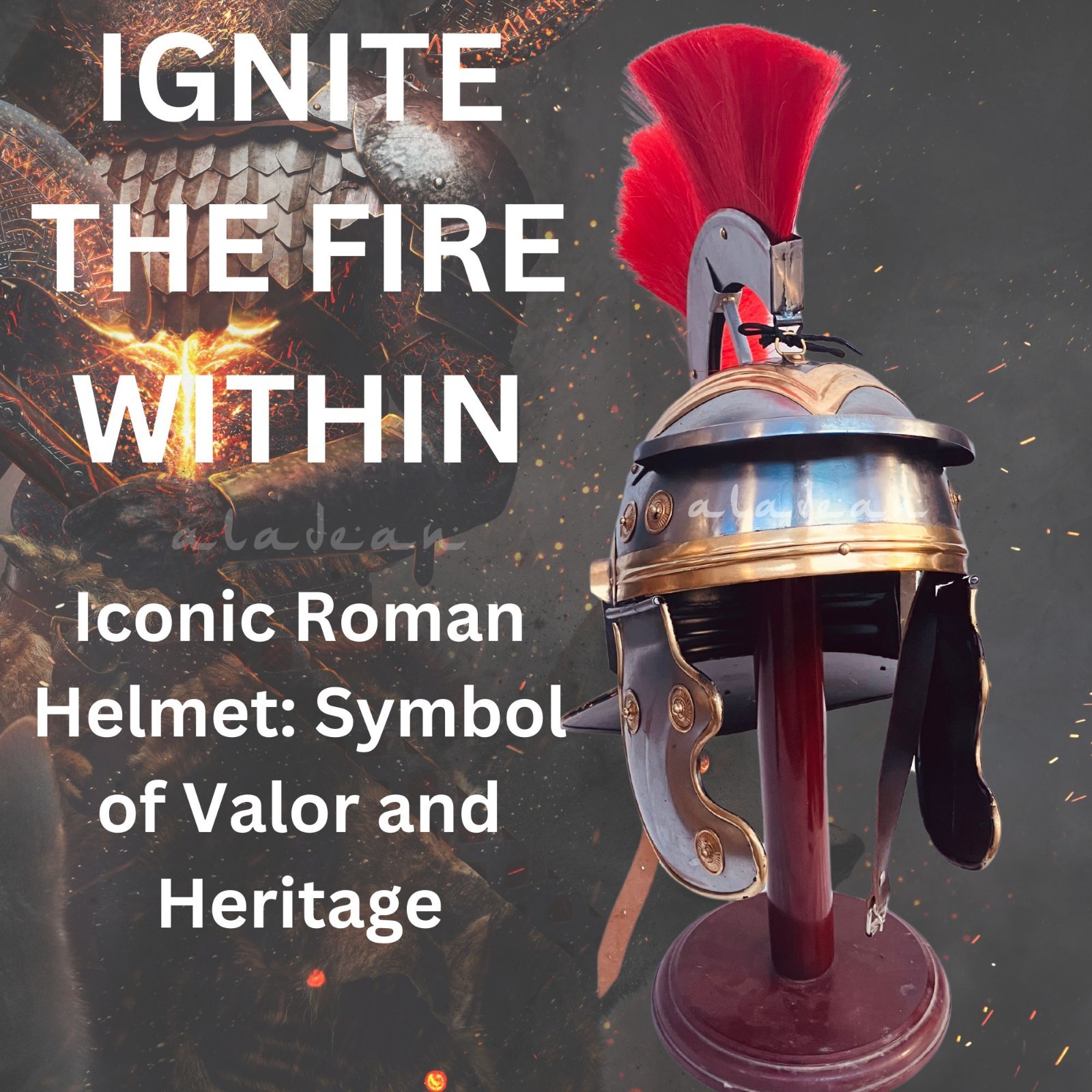 Roman Helmet Centurian Armor Helmet Imperial Rome Crusaders Wearable Armour