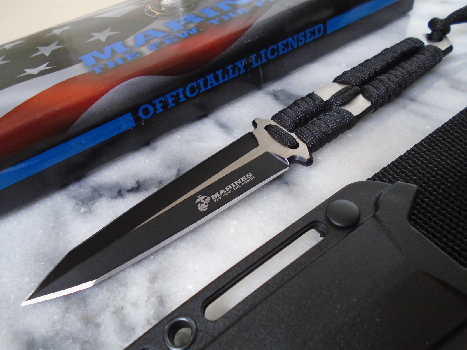 USMC Marines Covert Dual Edge Dagger Knife Full Tang Fixed Blade Shank FIX3012