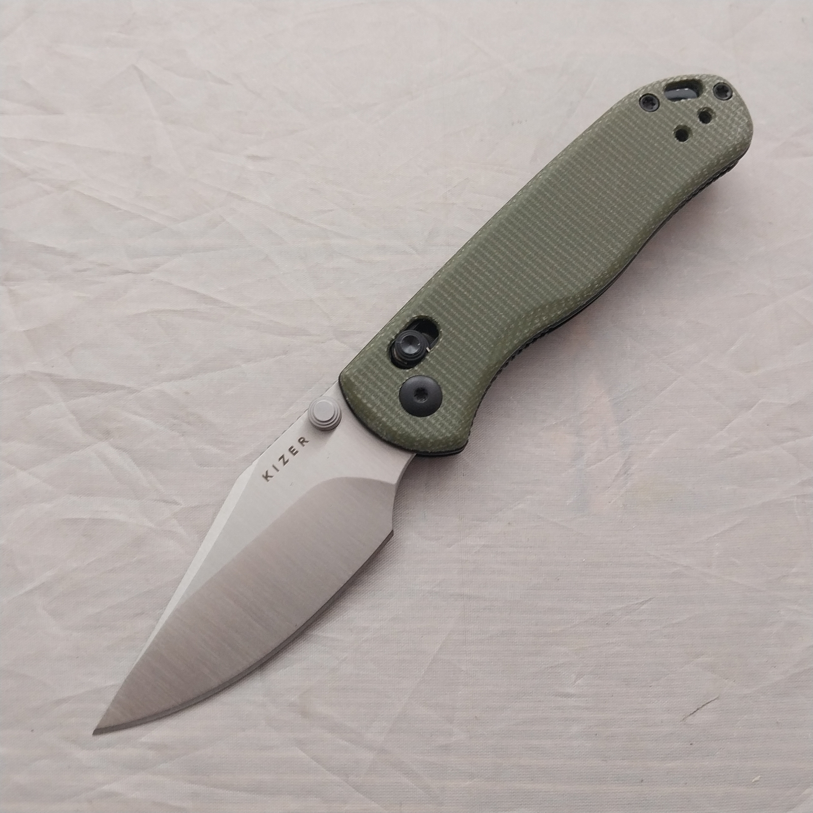 Kizer Cutlery Drop Bear 2 Clutch Lock Micarta Folding Pocket Knife V36192KC1