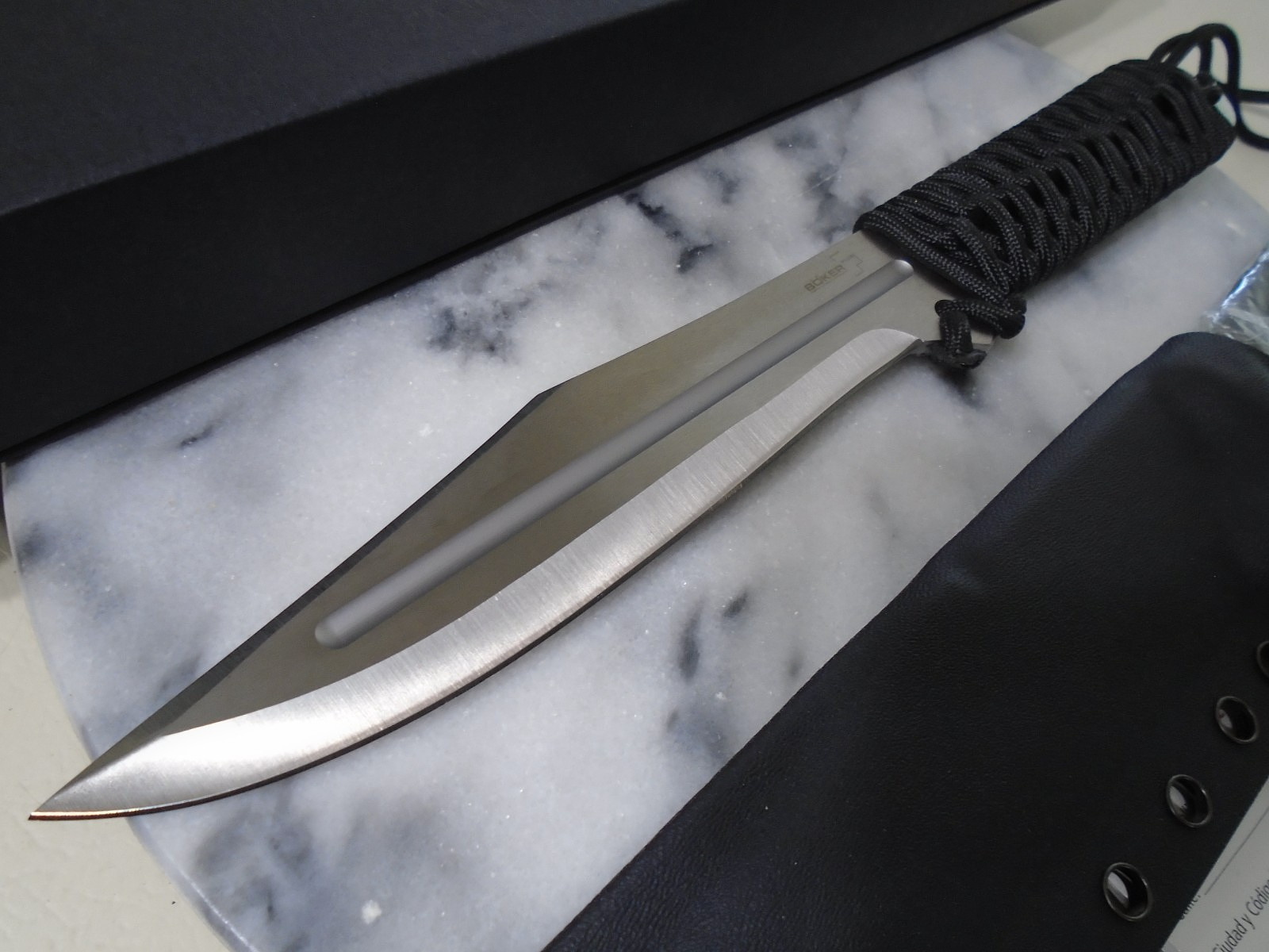 Boker Plus Bailiff Throwing Bowie Fixed Blade Knife Full Tang John Bailey Kydex