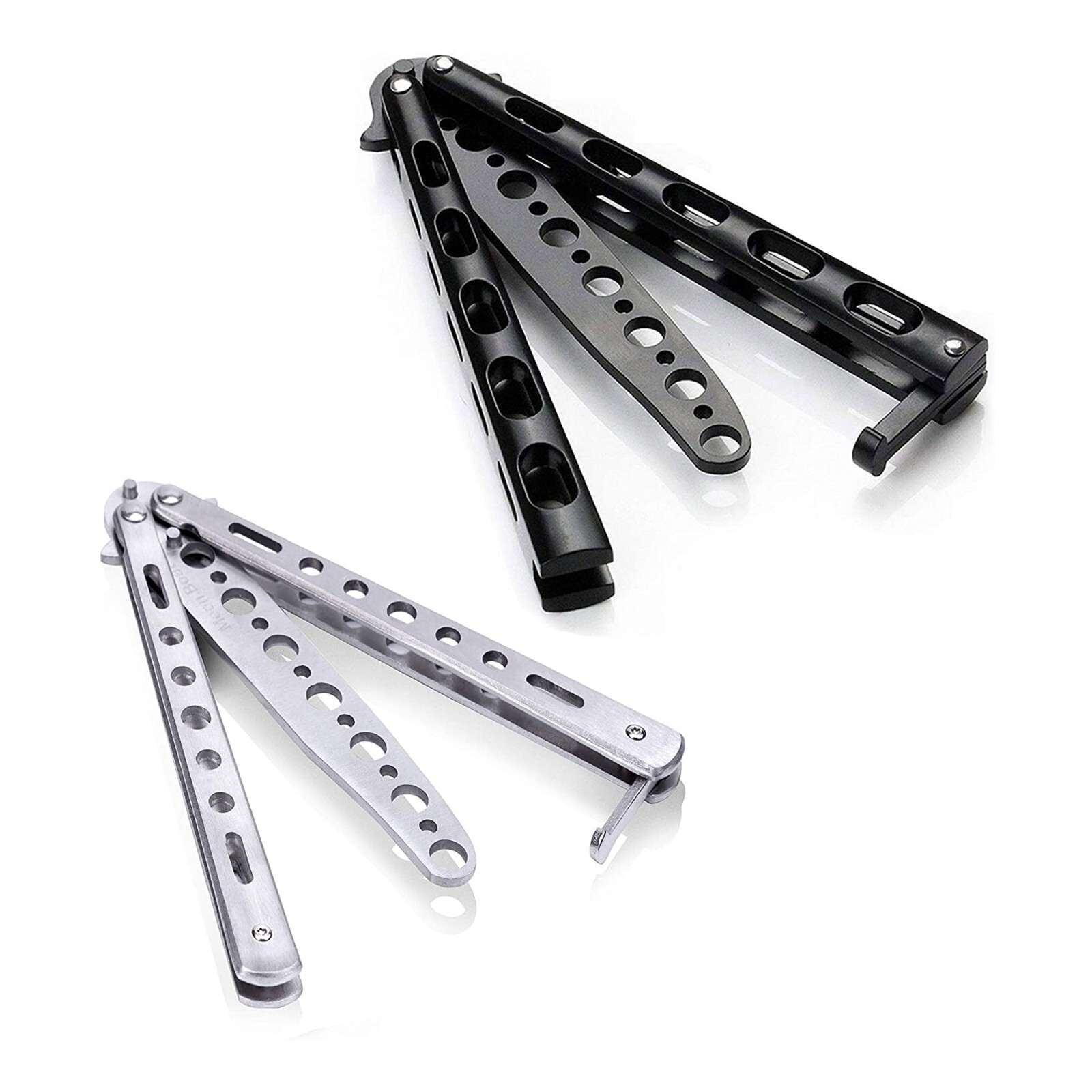 Butterfly Trainer Training Dull Knife Tool Black Metal Practice