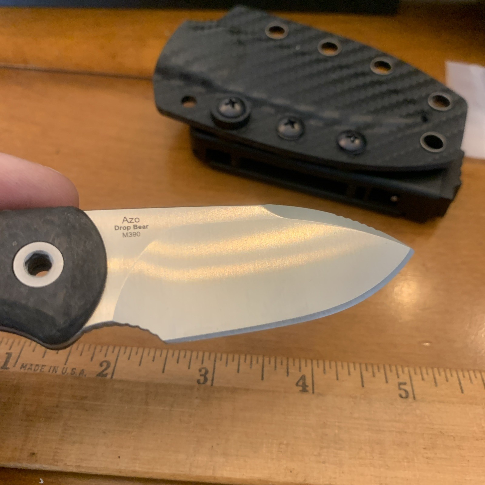 Kizer Drop Bear Azo Fixed Blade Carbon Fiber With Extra Tools
