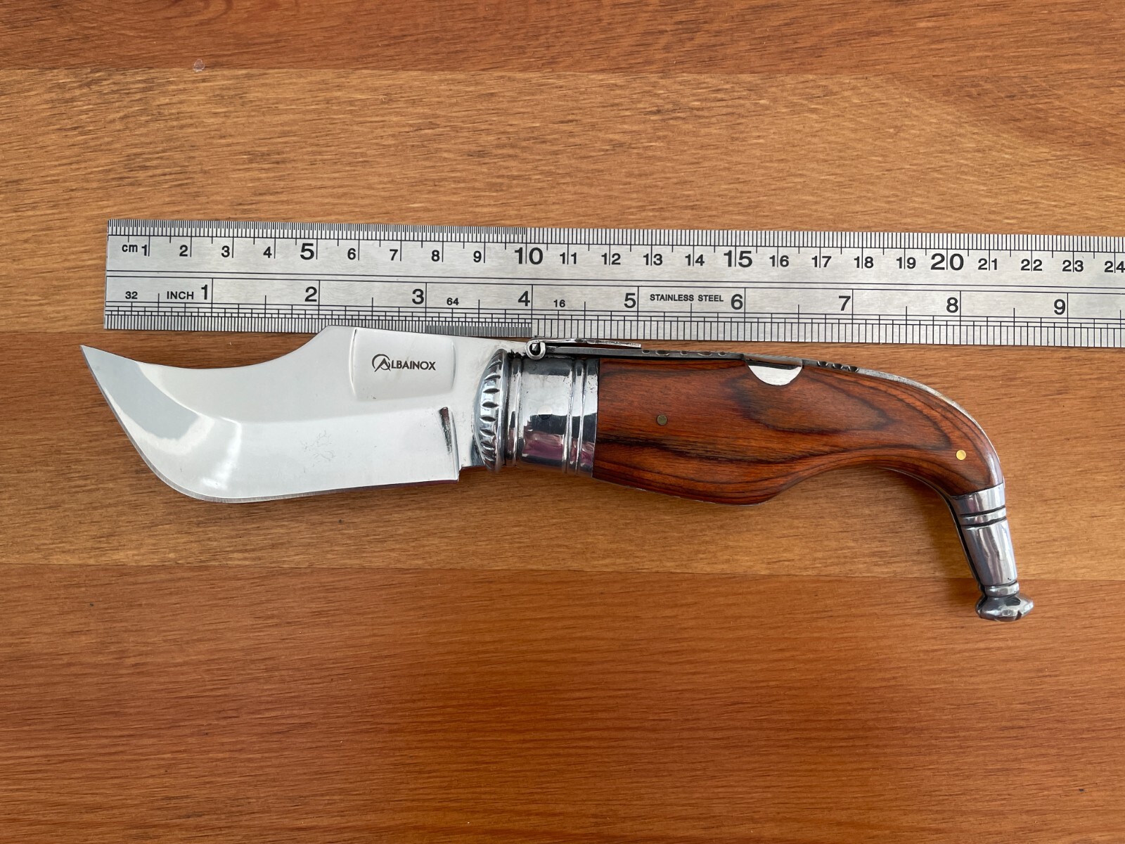 3.5” Spanish Navaja Capaora Pocket Knife Red Stamina Wood – USA seller