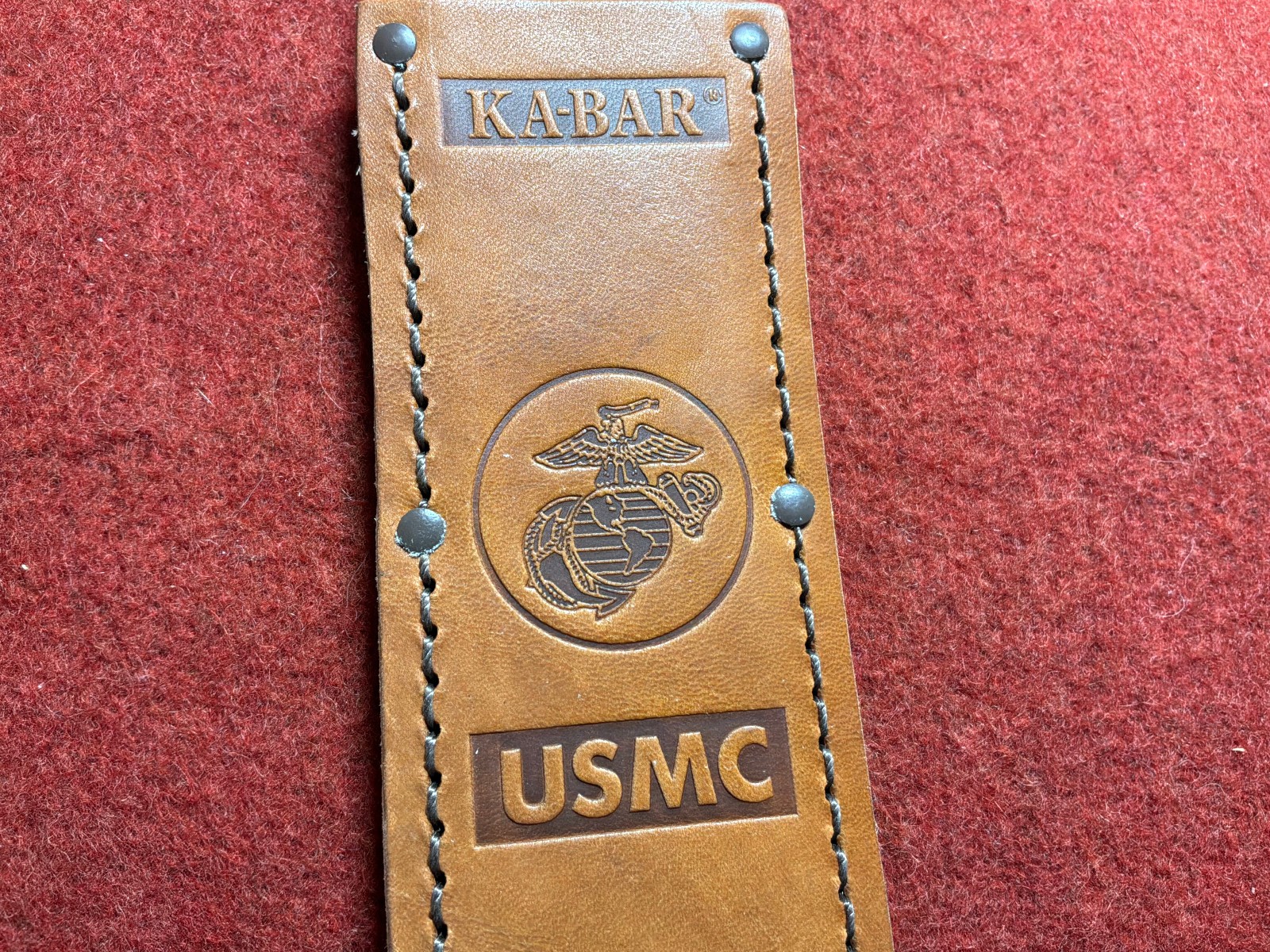 KA-BAR 1217S Brown Leather USMC Sheath